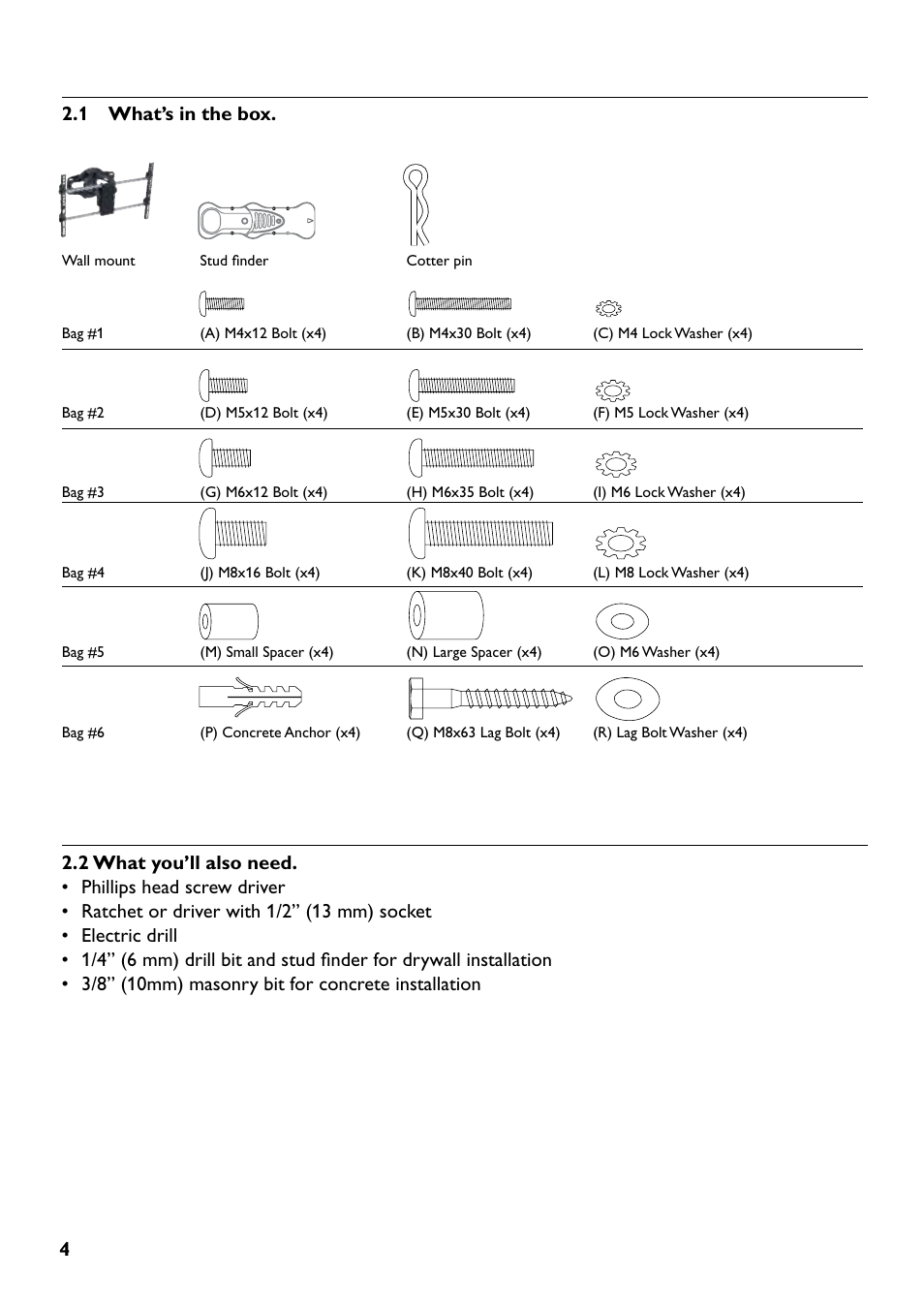 4. what’s in the box | Philips SQM5562/27 User Manual | Page 4 / 24