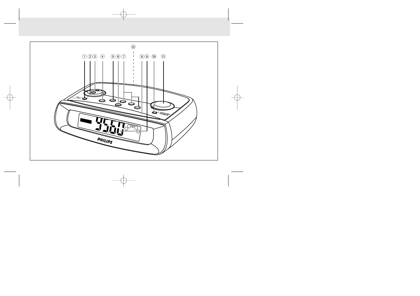 Alar m res et / r adio off alar m 2-b uzze r | Philips XP AJ 3430 User Manual | Page 3 / 34