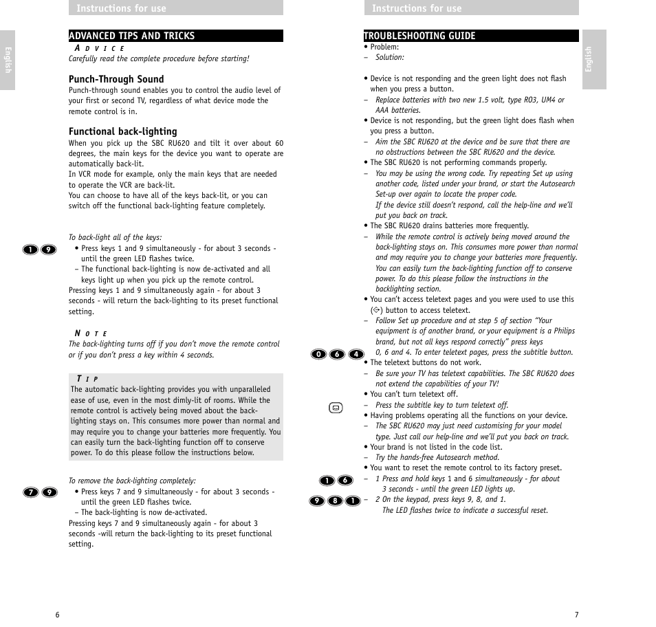 Philips SBC RU620/00 User Manual | Page 4 / 30