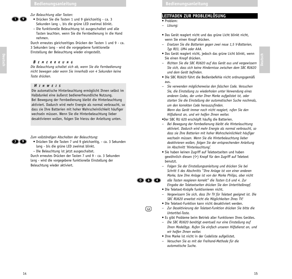 Philips SBC RU620/00 User Manual | Page 8 / 30