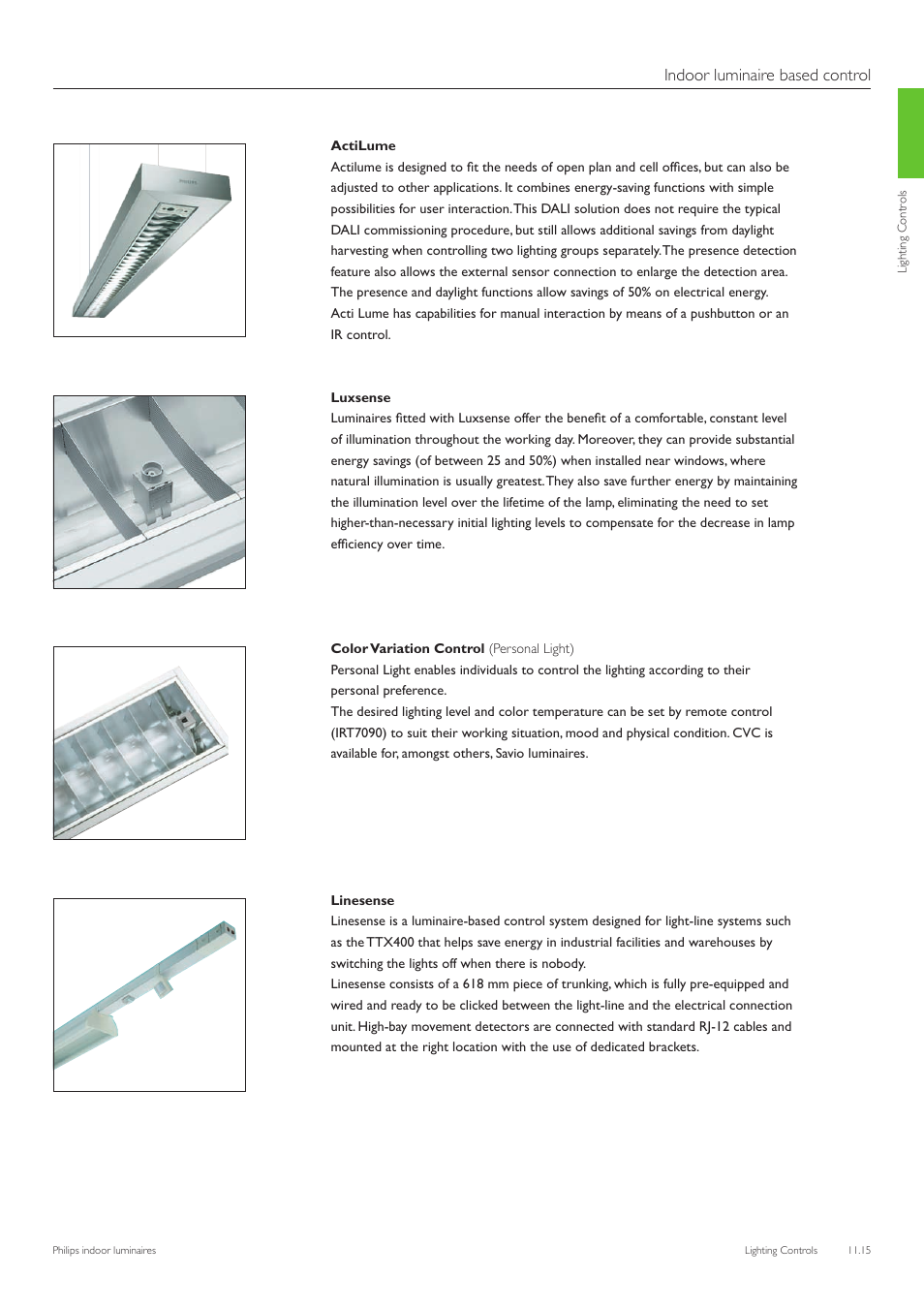 Indoor luminaire based control | Philips Indoor Luminaires User Manual | Page 16 / 44