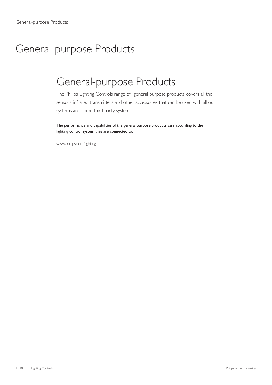 General-purpose products | Philips Indoor Luminaires User Manual | Page 19 / 44