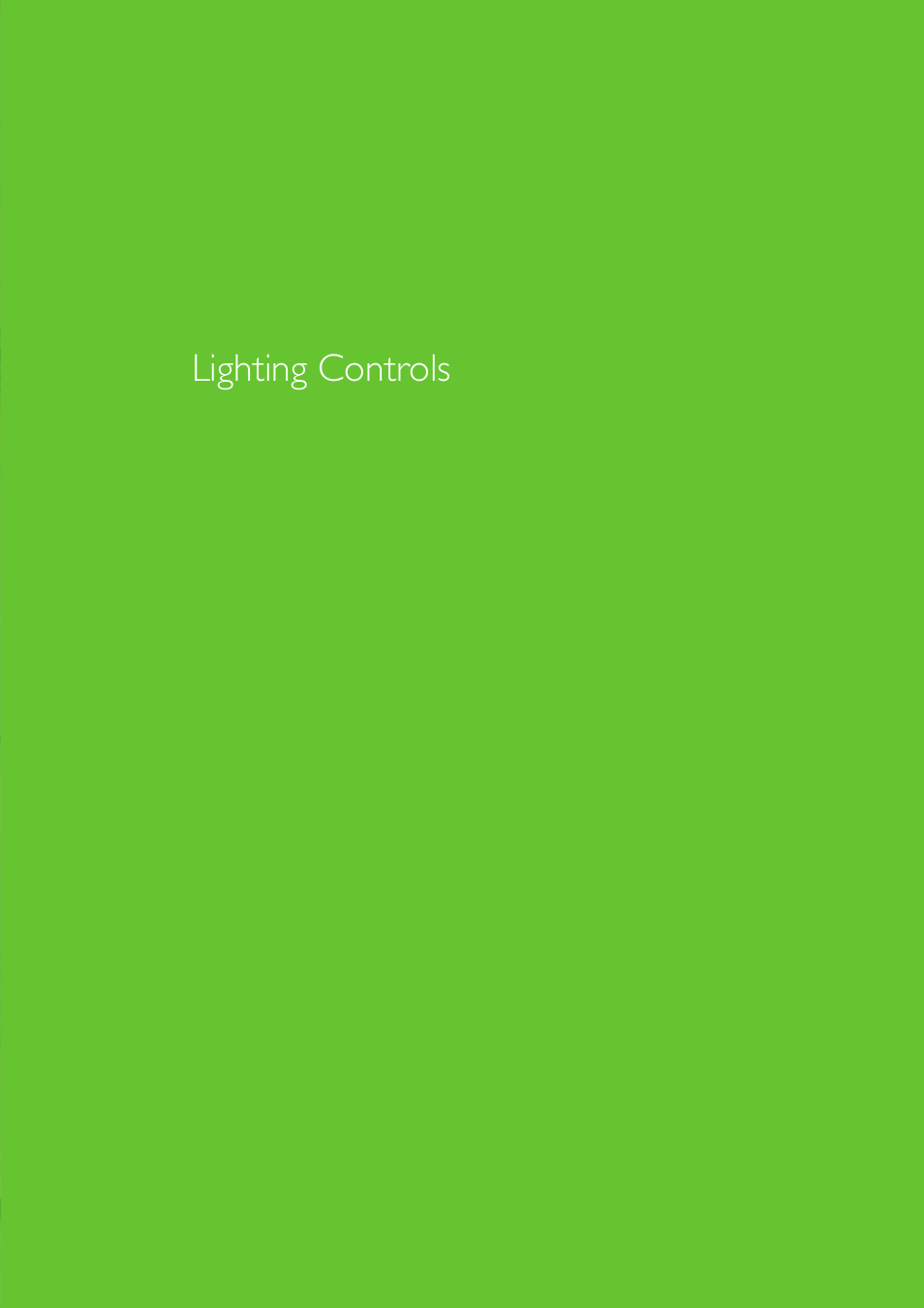 Lighting controls | Philips Indoor Luminaires User Manual | Page 2 / 44