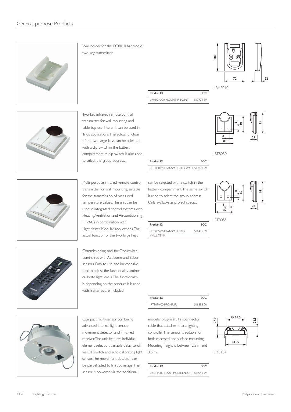 General-purpose products | Philips Indoor Luminaires User Manual | Page 21 / 44