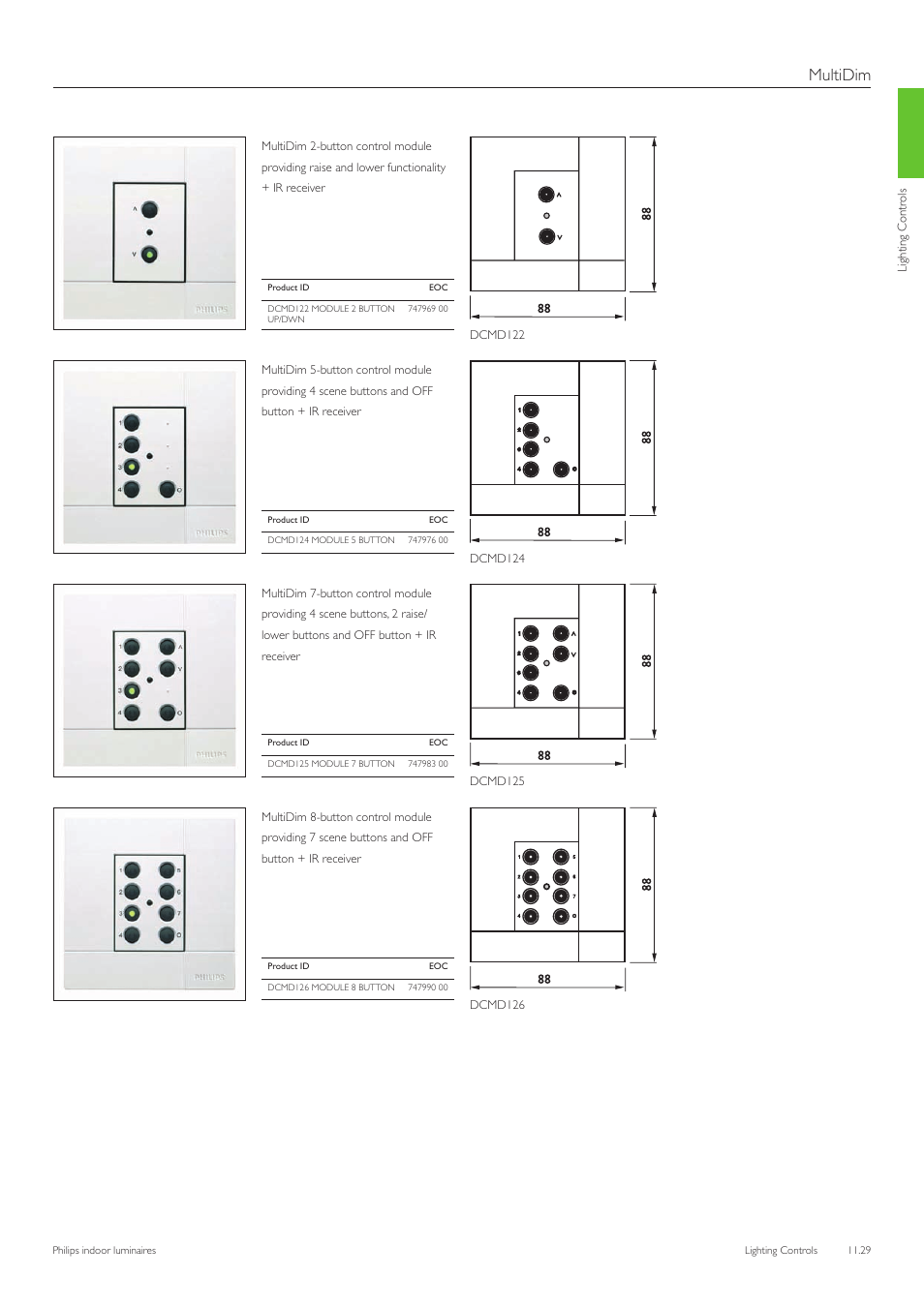 Multidim | Philips Indoor Luminaires User Manual | Page 30 / 44