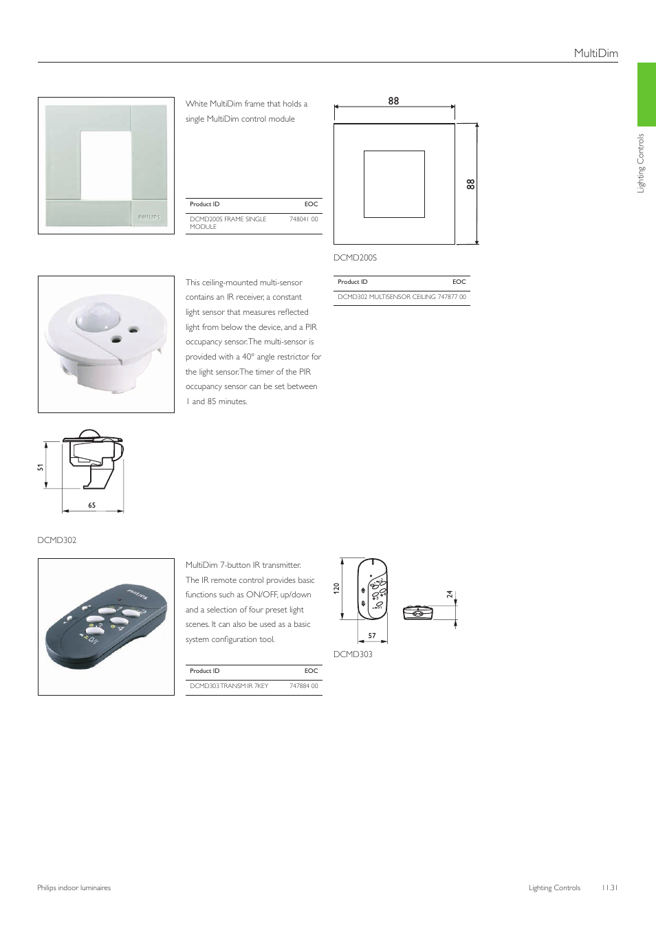 Multidim | Philips Indoor Luminaires User Manual | Page 32 / 44