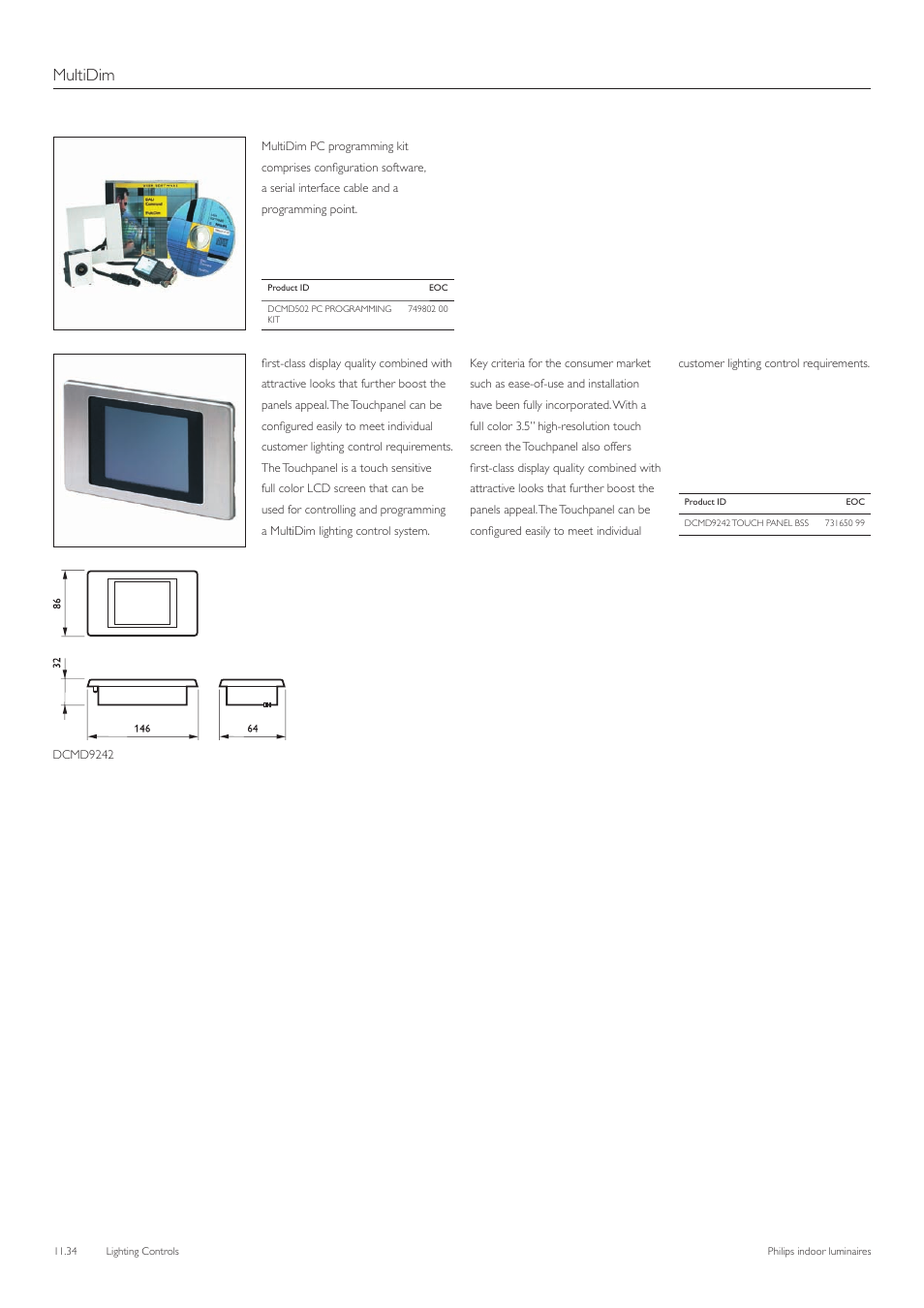 Multidim | Philips Indoor Luminaires User Manual | Page 35 / 44