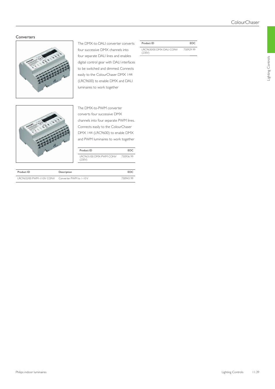 Colourchaser, Converters | Philips Indoor Luminaires User Manual | Page 40 / 44