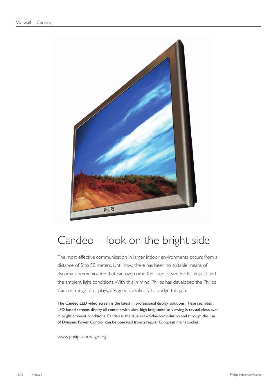 Candeo – look on the bright side | Philips Indoor Luminaires User Manual | Page 43 / 44