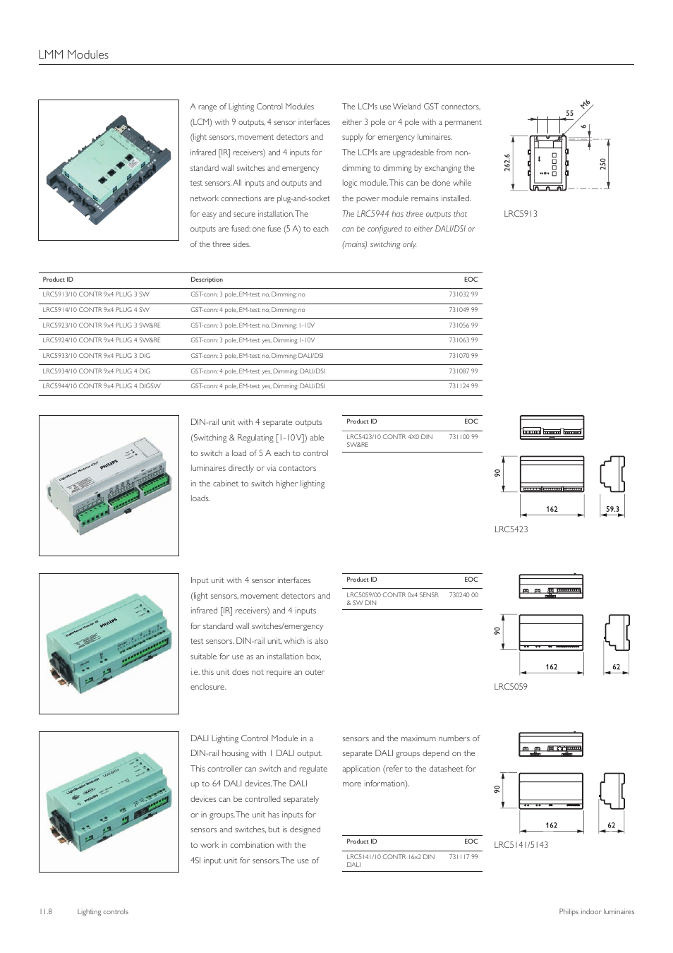 Lmm modules | Philips Indoor Luminaires User Manual | Page 9 / 44