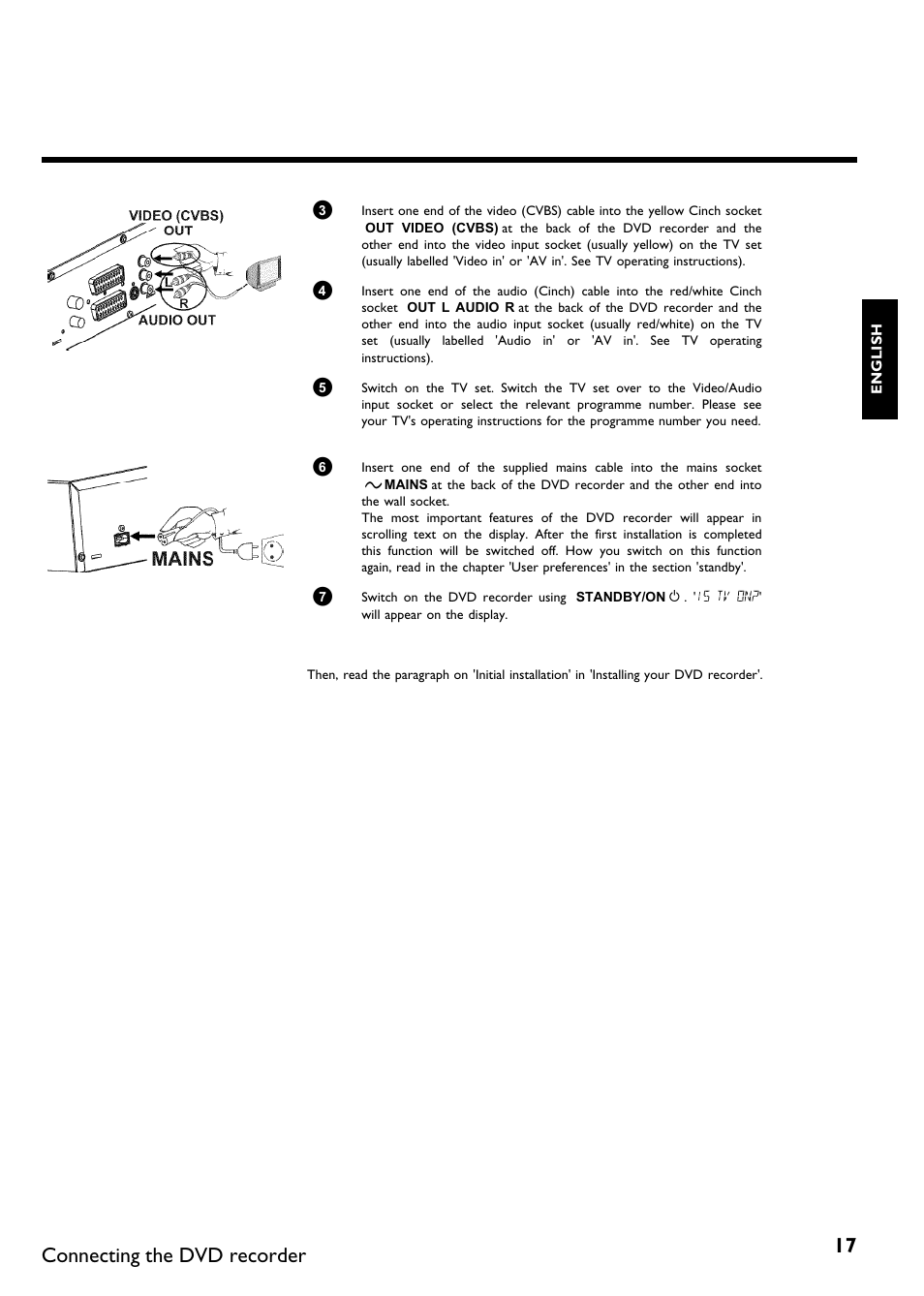 Connecting the dvd recorder | Philips DVDR75/021 User Manual | Page 23 / 87