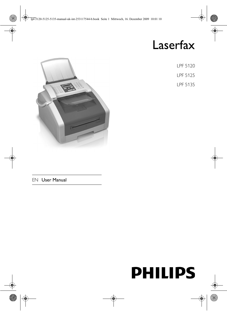 Philips Laserfax LPF 5120 User Manual | 68 pages