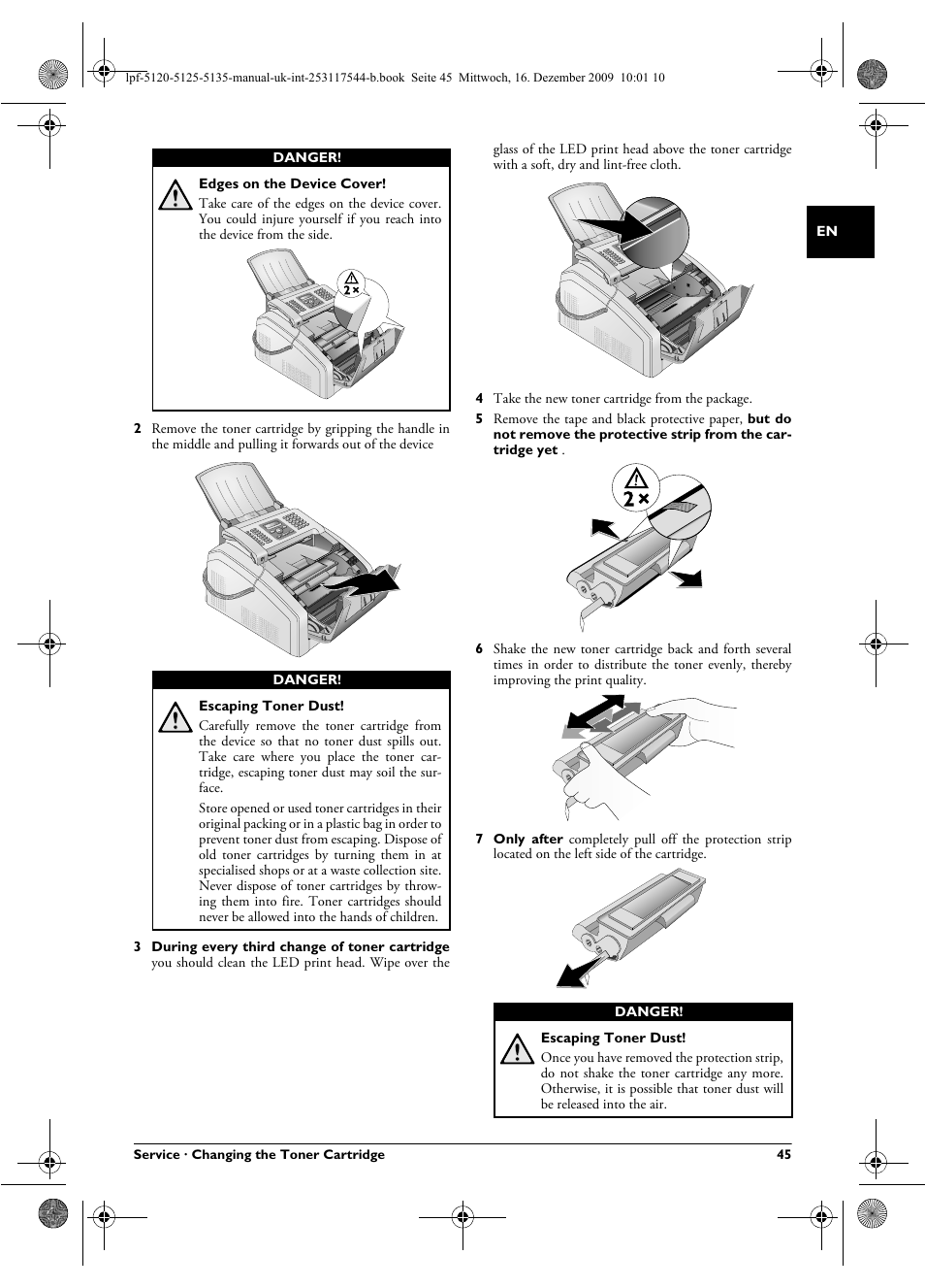 Philips Laserfax LPF 5120 User Manual | Page 45 / 68