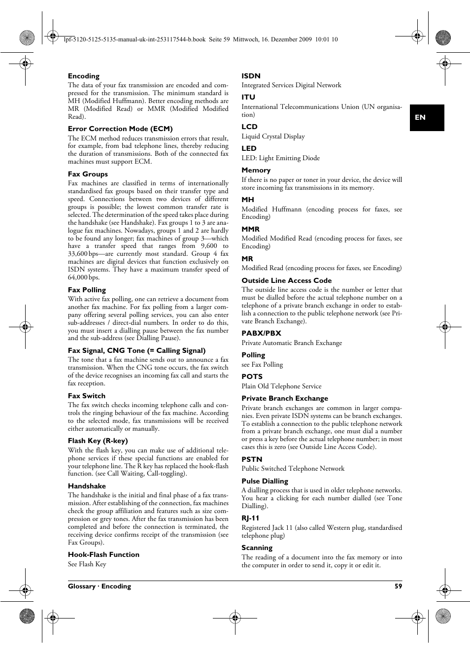 Philips Laserfax LPF 5120 User Manual | Page 59 / 68