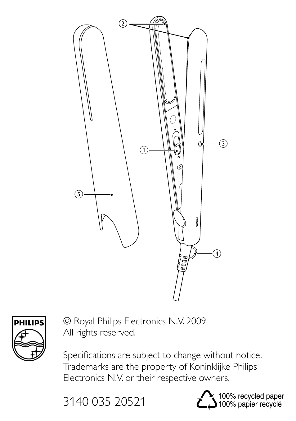 Philips HP8331 User Manual | Page 5 / 5