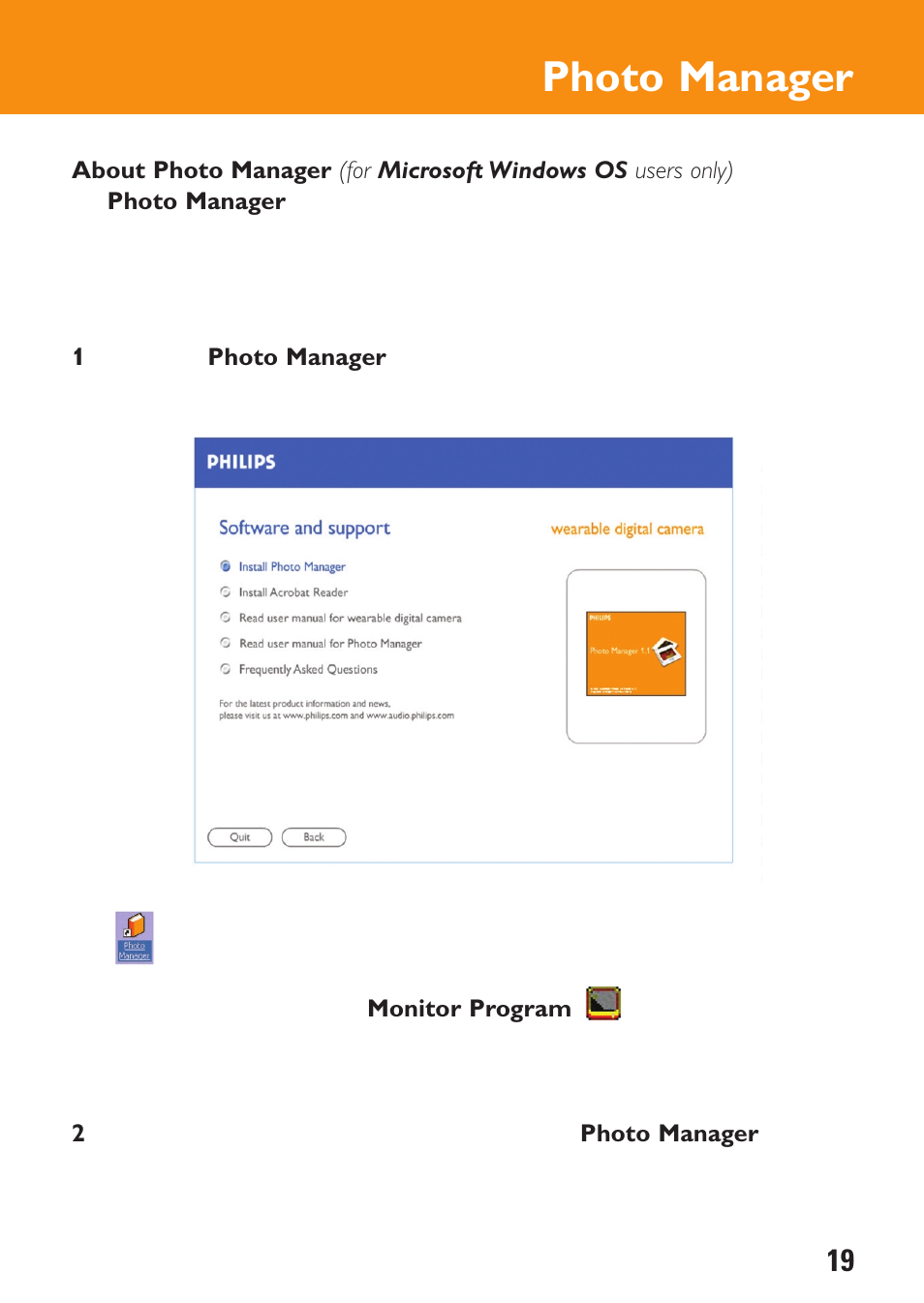 Photo manager | Philips KEY0079 User Manual | Page 19 / 23