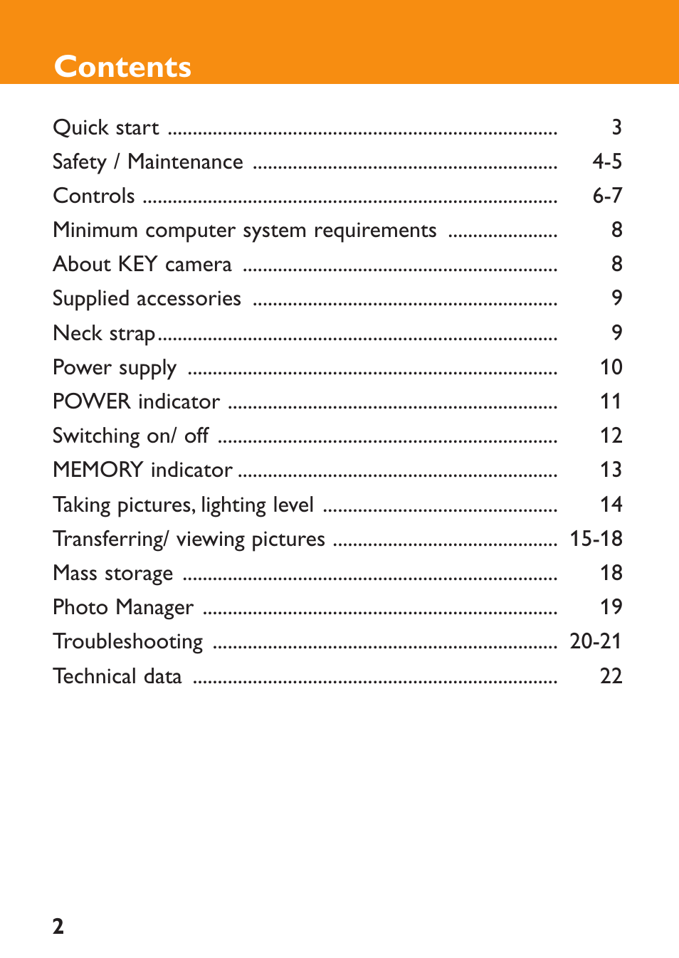 Philips KEY0079 User Manual | Page 2 / 23