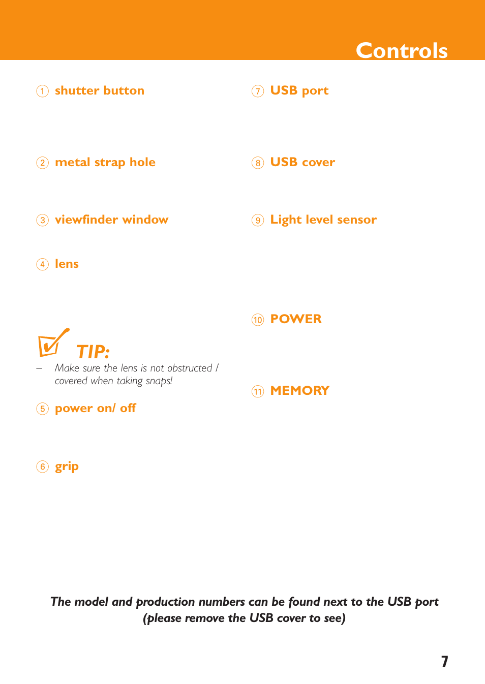 Controls | Philips KEY0079 User Manual | Page 7 / 23