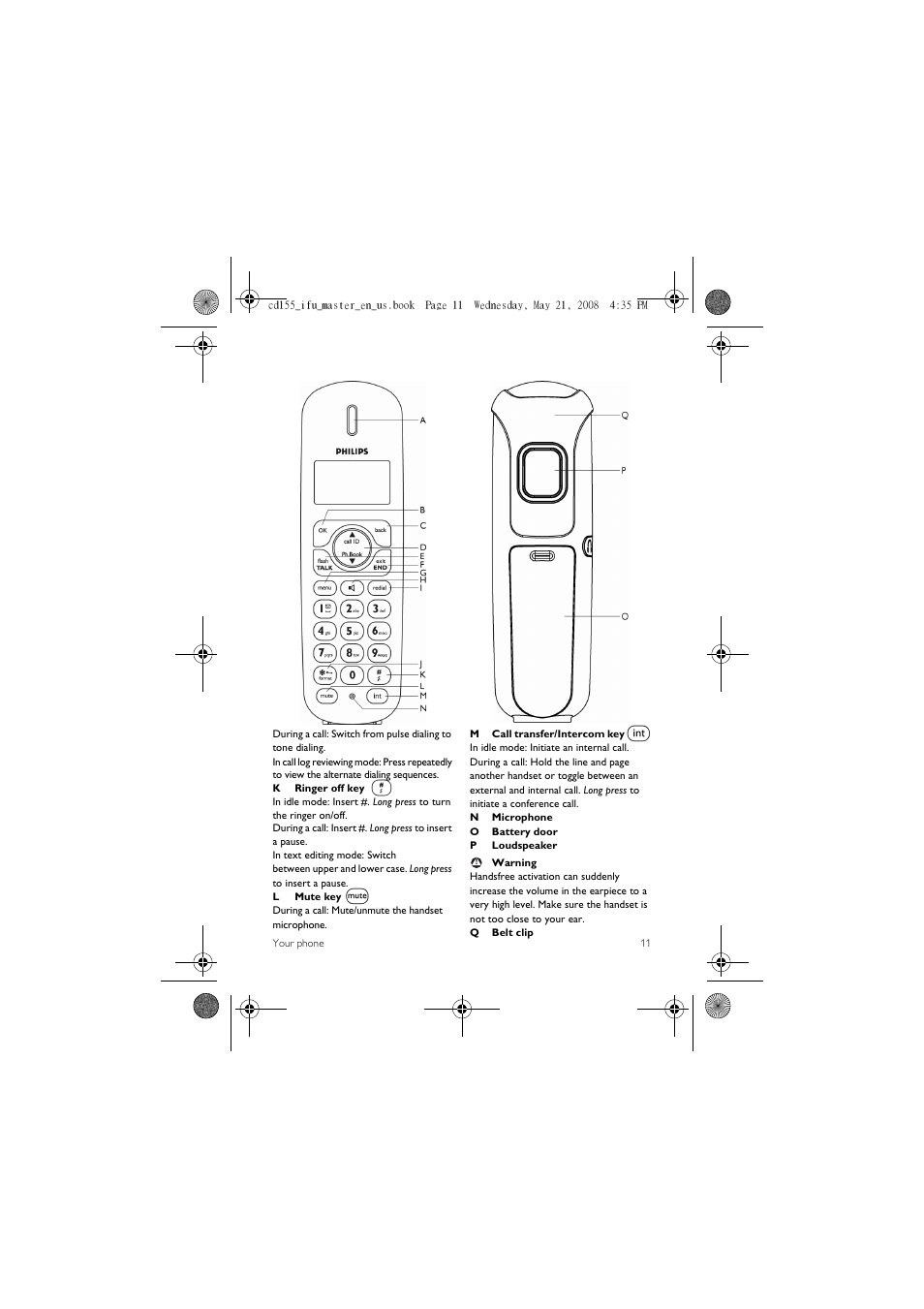 Philips CD1551B User Manual | Page 13 / 49