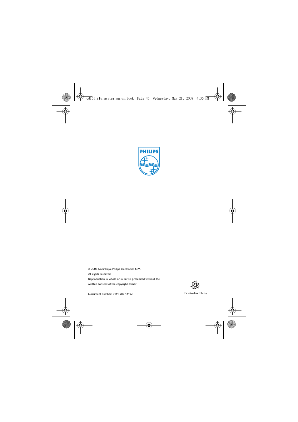 Philips CD1551B User Manual | Page 49 / 49