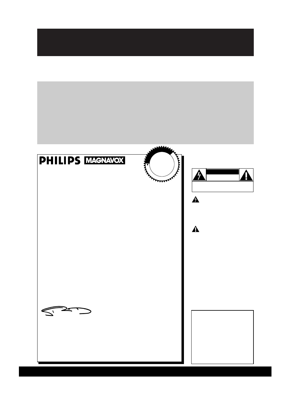 Safety, Hurry, Warranty verification | Owner confirmation, Model registration, Know these, Symbols, Philips magnavox, For customer use | Philips CCX252AT User Manual | Page 2 / 52