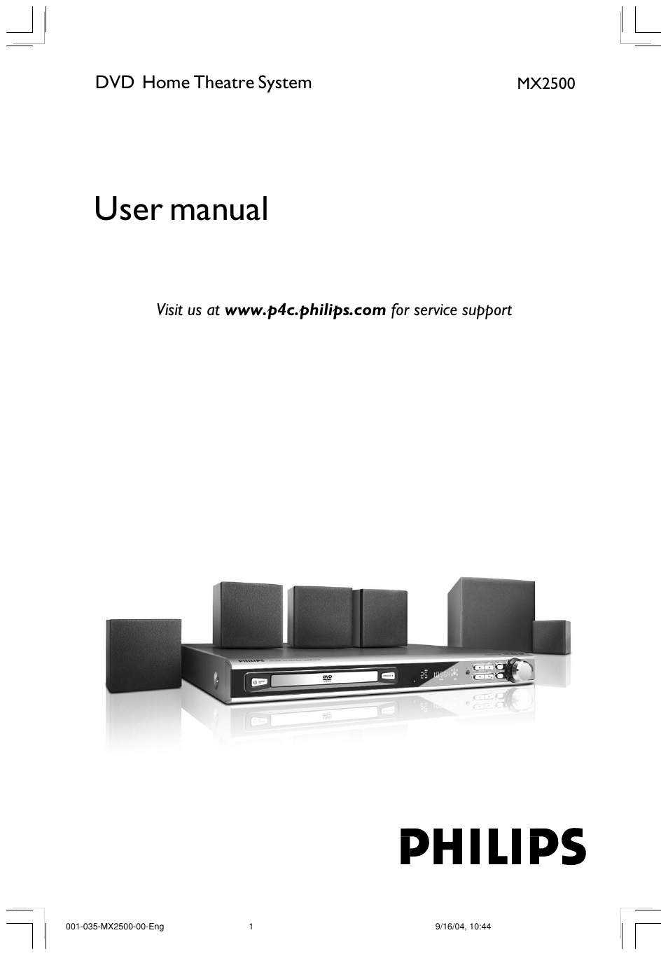 Philips MX2500 User Manual | 36 pages