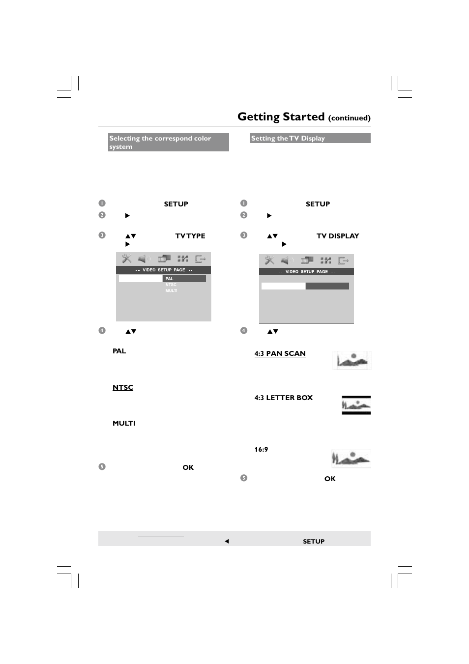 Getting started | Philips HTS5510C User Manual | Page 19 / 52