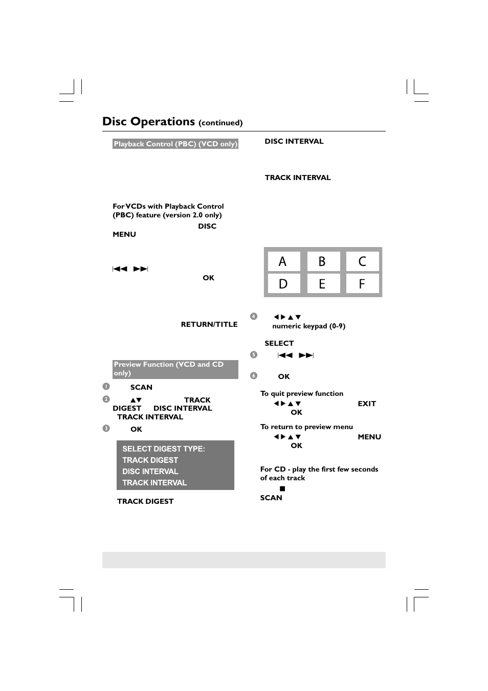 Disc operations | Philips HTS5510C User Manual | Page 26 / 52