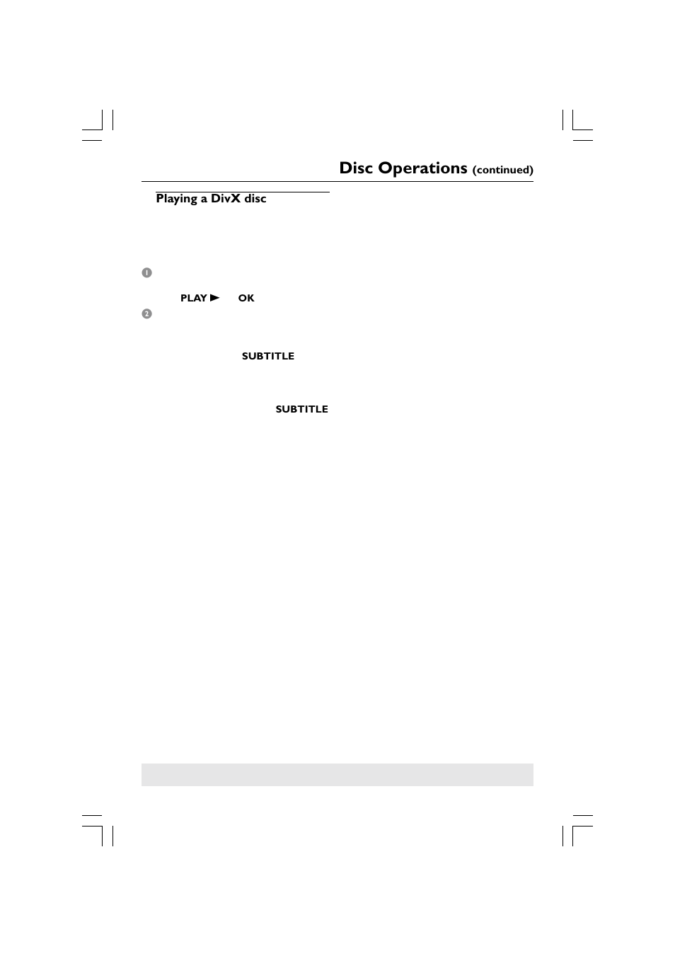 Disc operations | Philips HTS5510C User Manual | Page 29 / 52