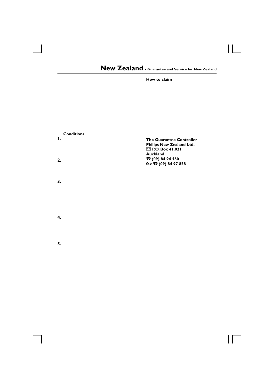 New zealand | Philips HTS5510C User Manual | Page 51 / 52