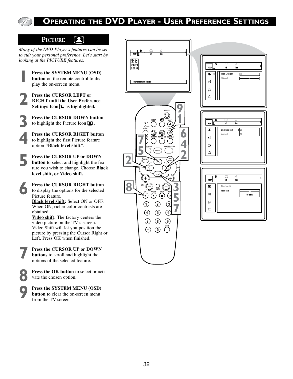 Dvd p | Philips Real Flat TV DVD User Manual | Page 32 / 51