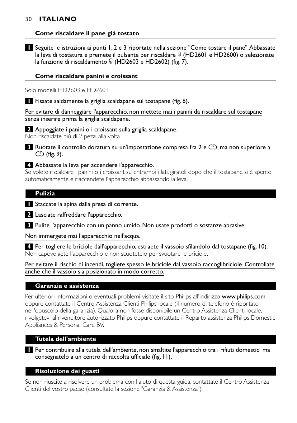 Philips HD2603 User Manual | Page 30 / 60