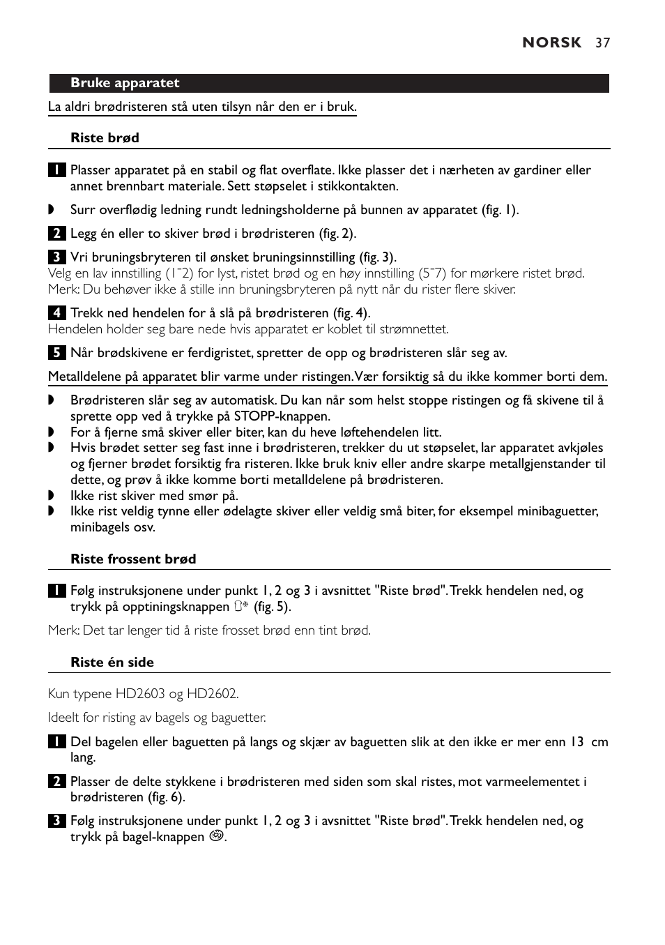 Philips HD2603 User Manual | Page 37 / 60
