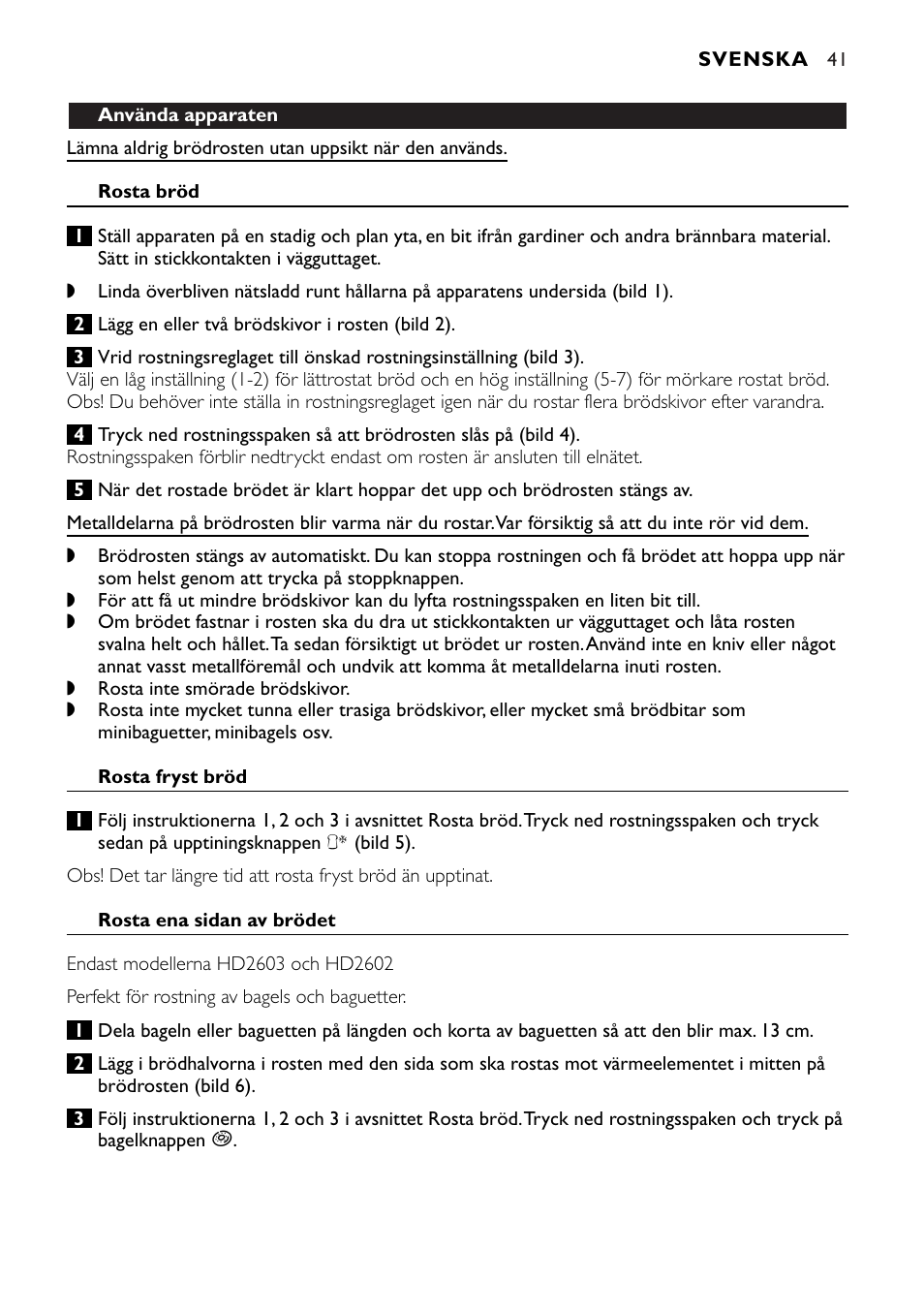 Philips HD2603 User Manual | Page 41 / 60