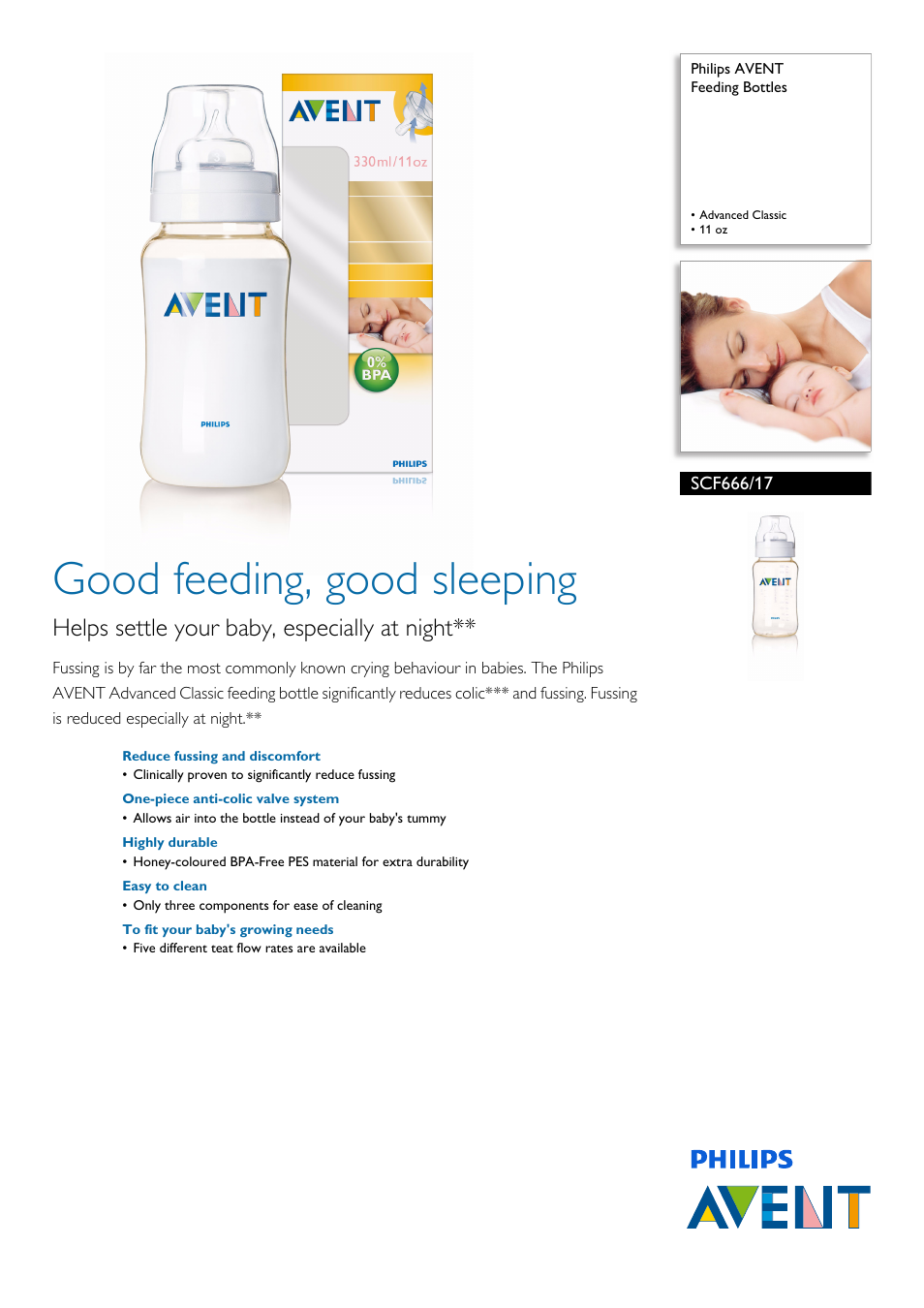 Philips AVENT SCF666/17 User Manual | 2 pages