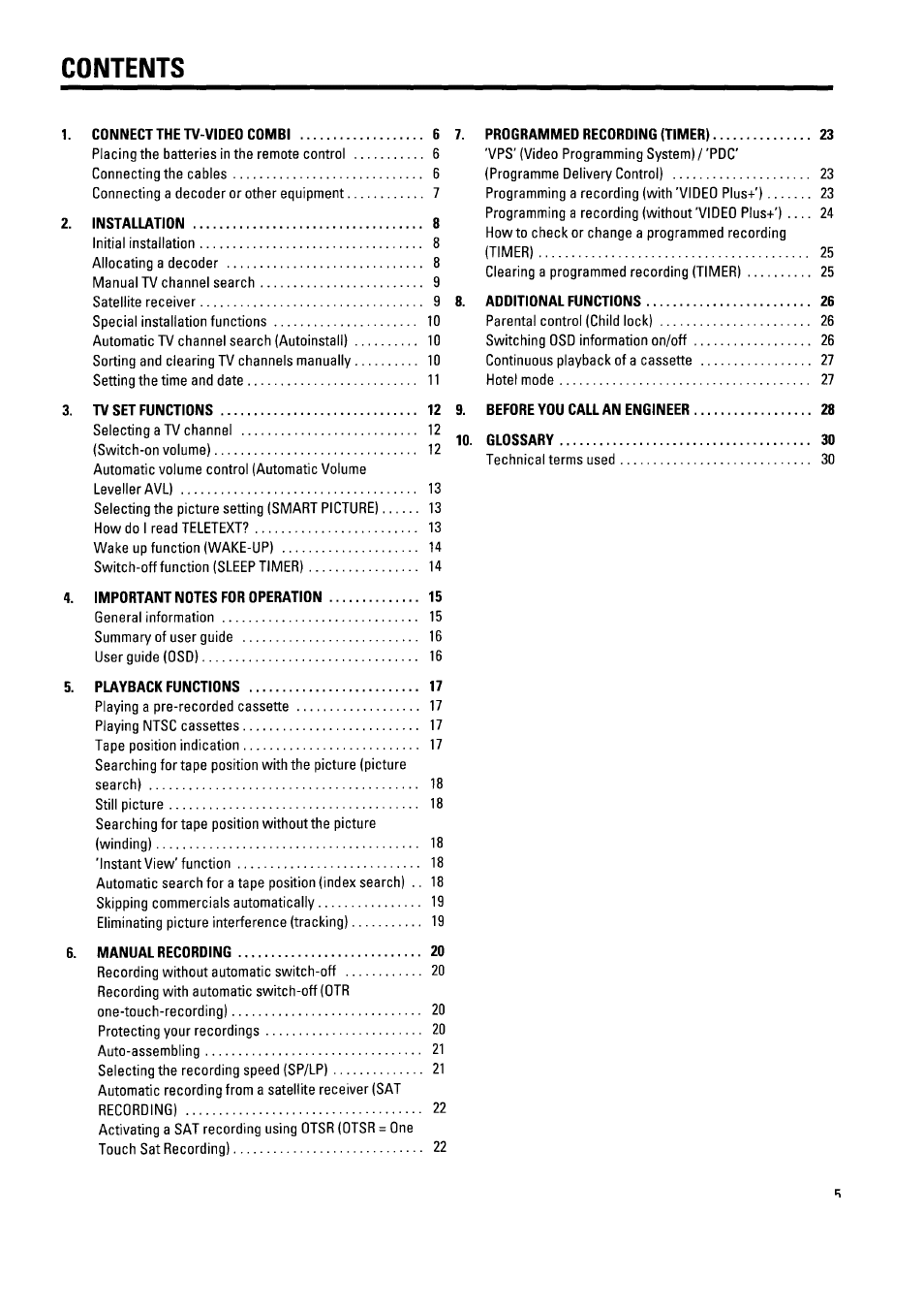 Philips 21PV340/07 User Manual | Page 9 / 36