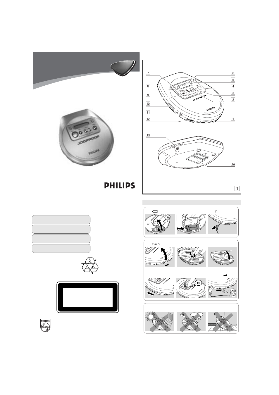 Philips AX 2300 User Manual | 4 pages