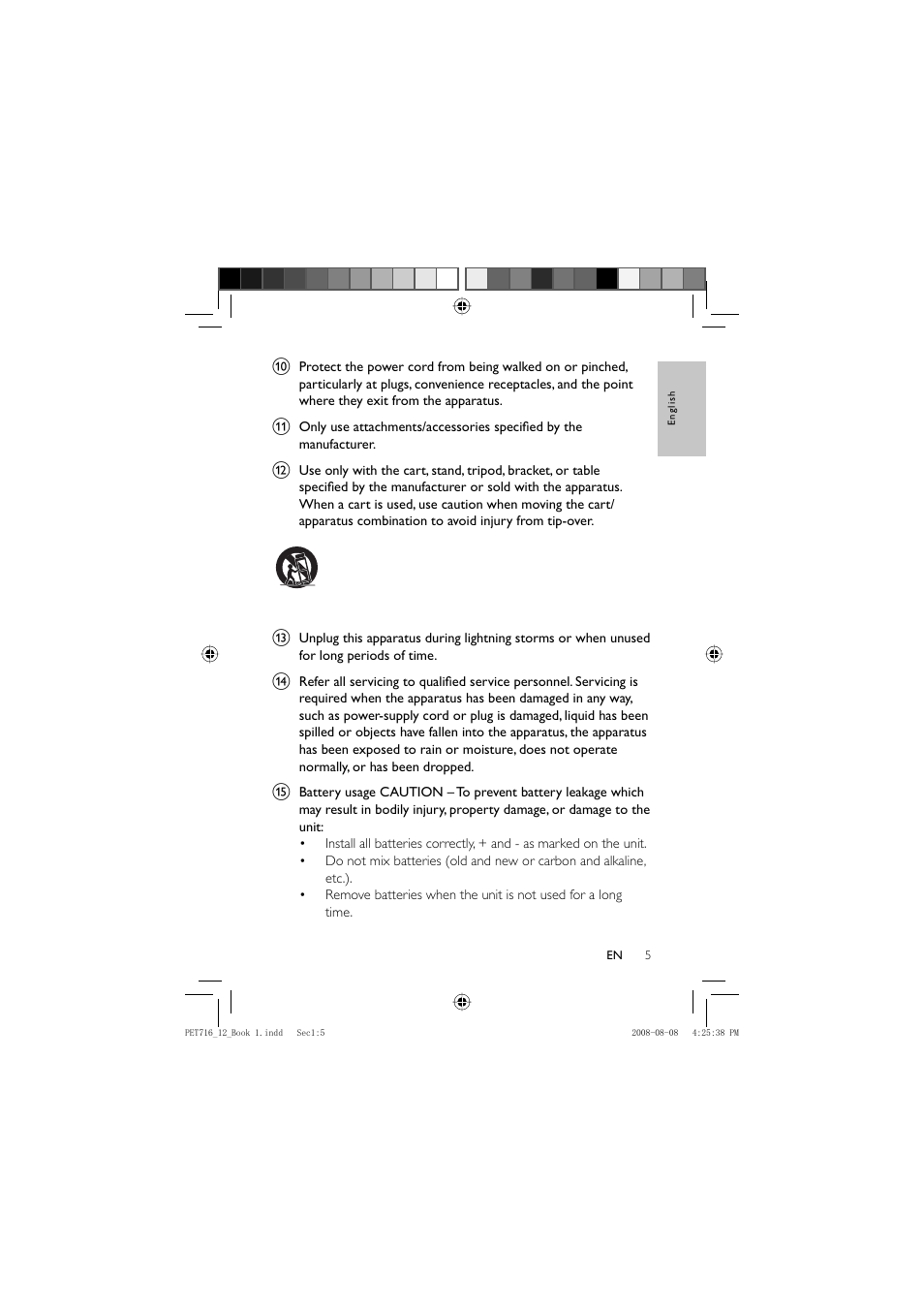 Philips PET716/12 User Manual | Page 5 / 34