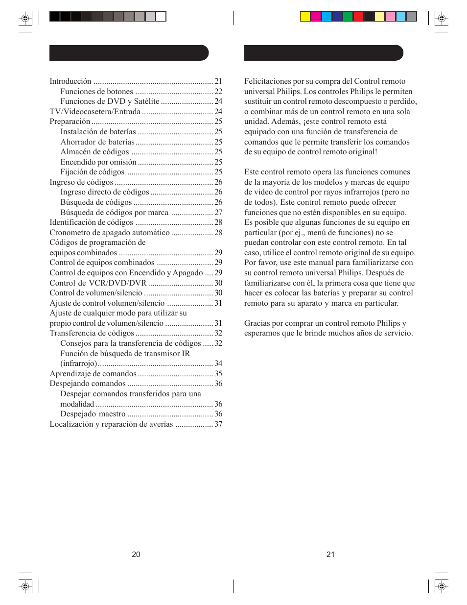 Philips Trilingual Front CoverArt PM601S User Manual | Page 11 / 29