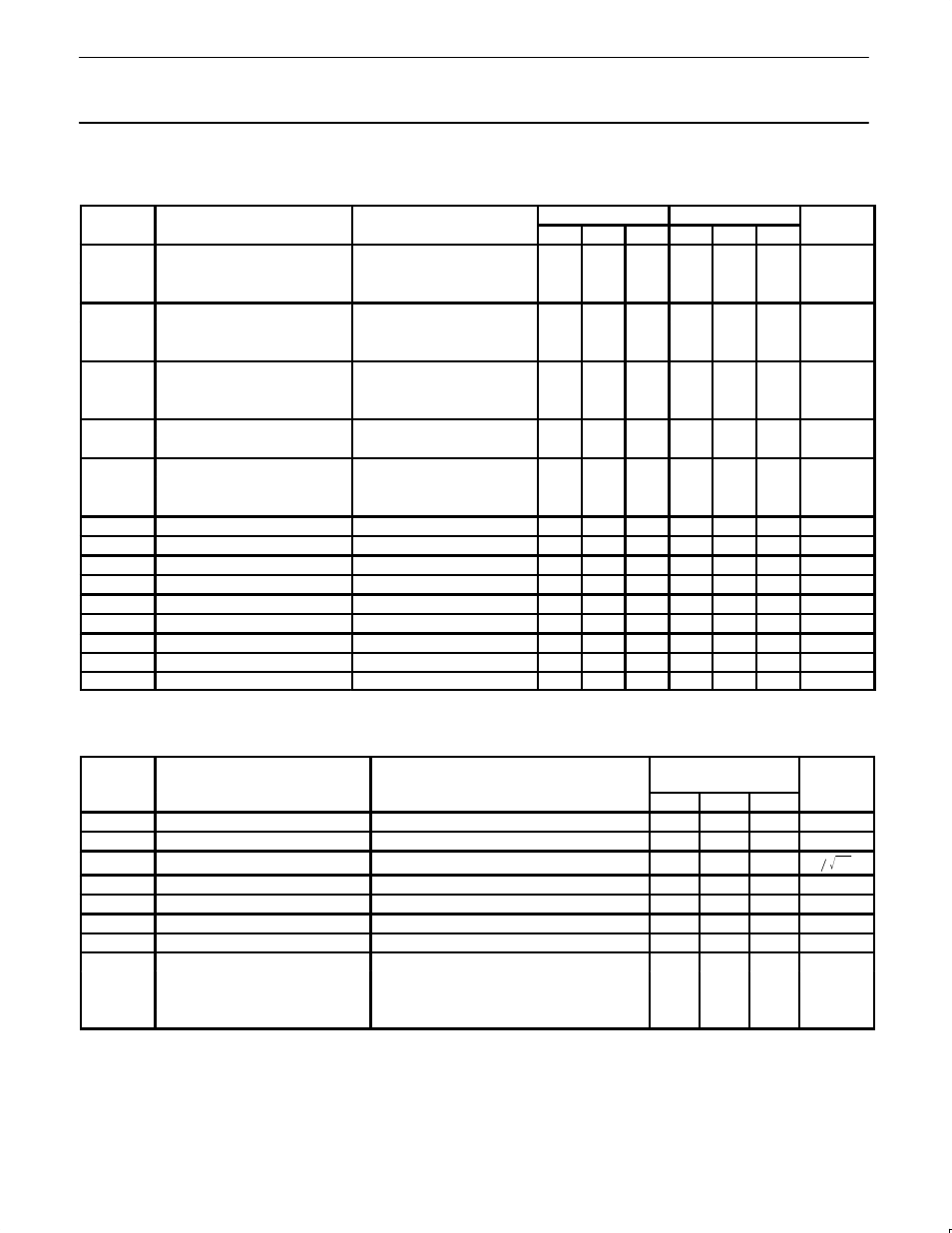 Ac electrical characteristics | Philips MC1458 User Manual | Page 3 / 6