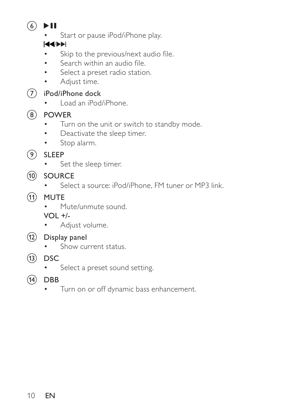Philips DC320 User Manual | Page 10 / 25