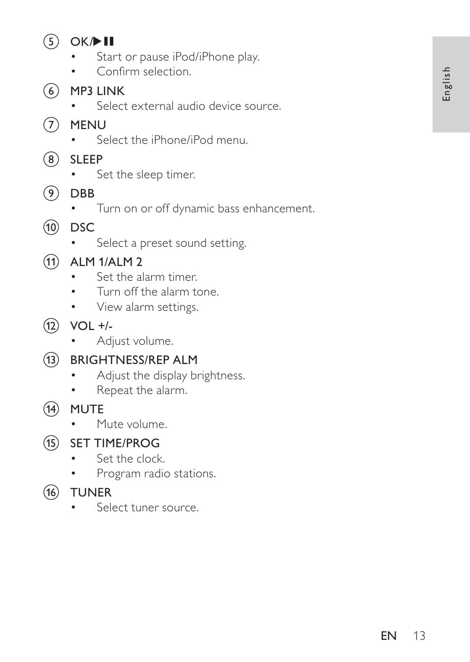 Philips DC320 User Manual | Page 13 / 25