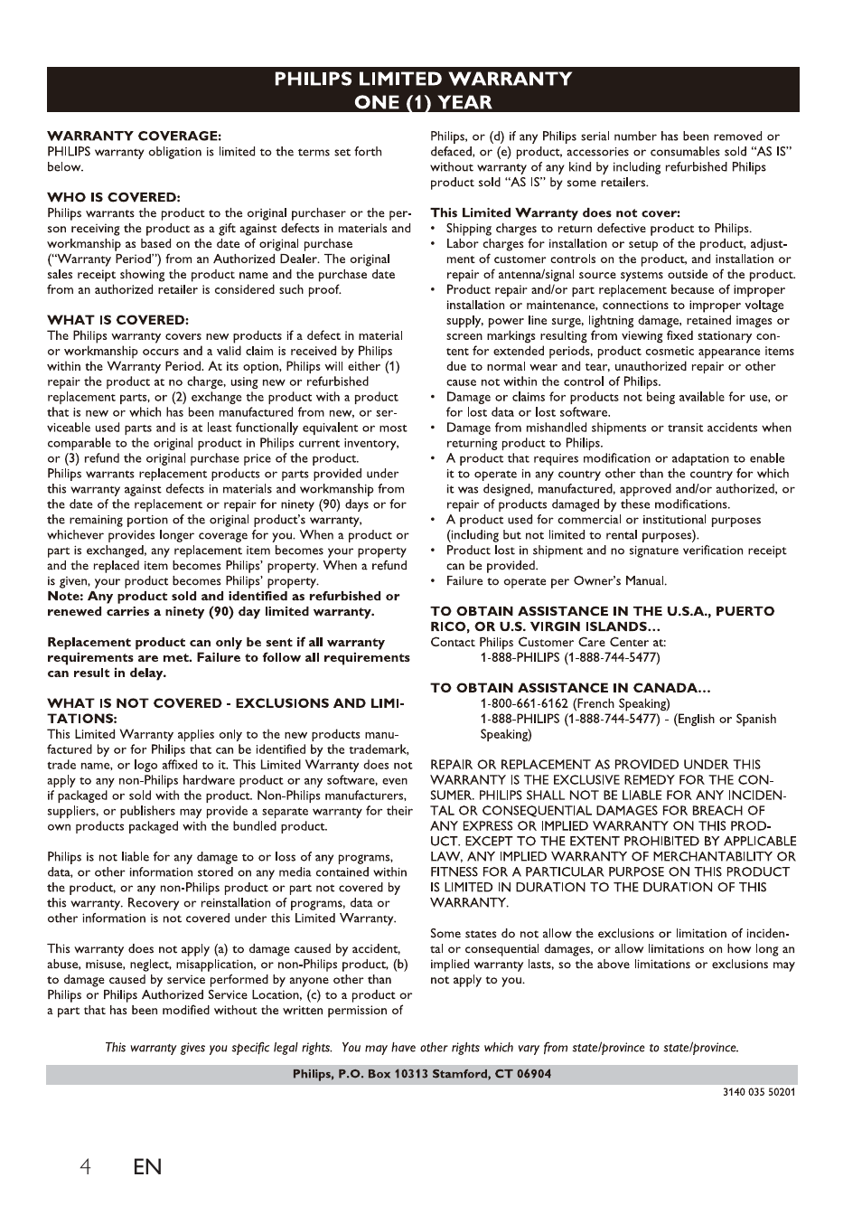 Philips DC320 User Manual | Page 4 / 25