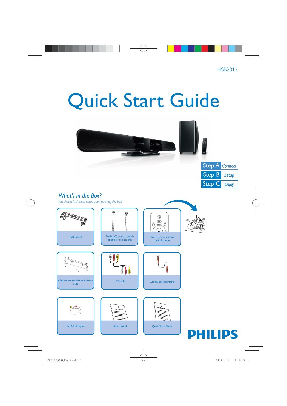 Philips HSB2313/93 User Manual | 4 pages