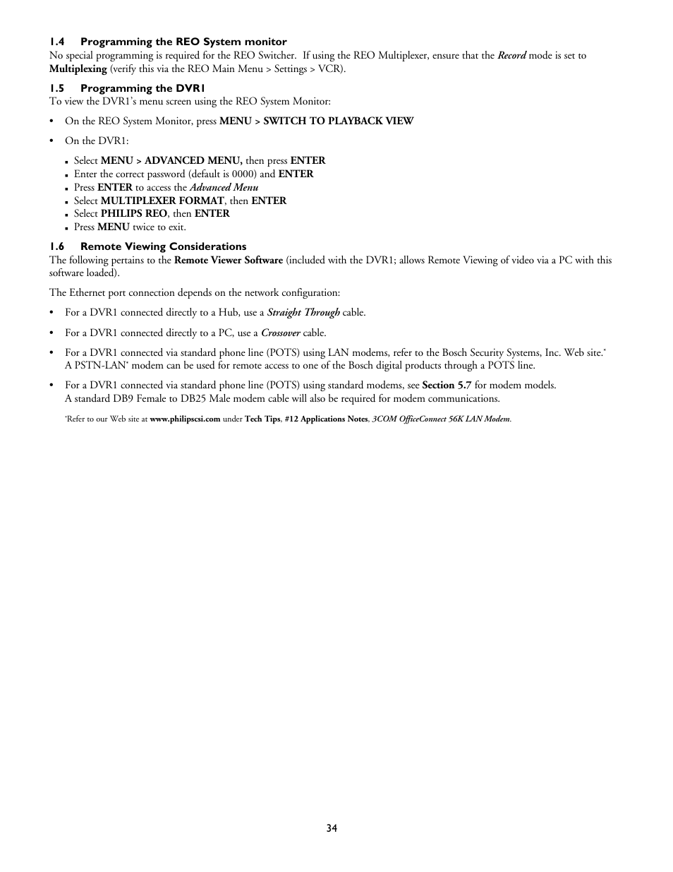 Philips DVR1EP16 User Manual | Page 34 / 40