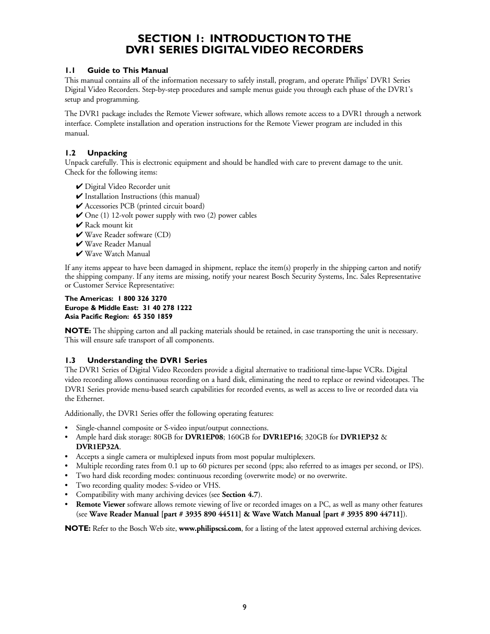Philips DVR1EP16 User Manual | Page 9 / 40