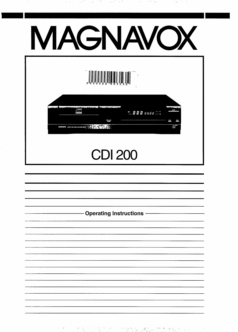 Philips CDI200/37 User Manual | 24 pages