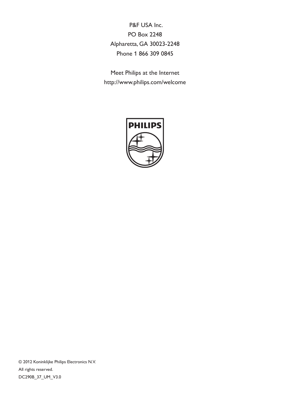 Philips DC290B User Manual | Page 19 / 19