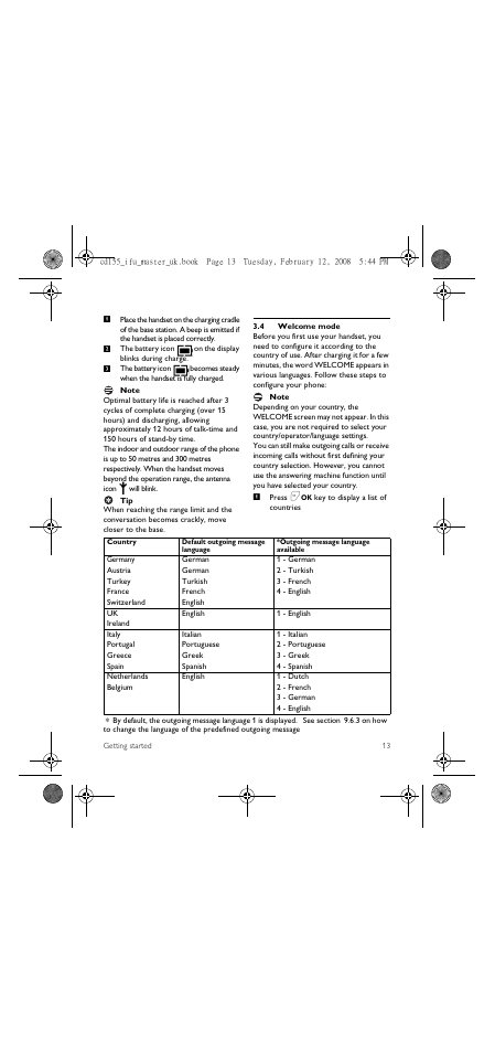 4 welcome mode | Philips CD 155 User Manual | Page 15 / 46
