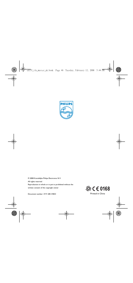 Philips CD 155 User Manual | Page 46 / 46